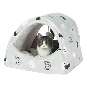 Plüschpuppe MIMI mit Spielzeug, dunkelgrau 42 x 35 x 35 cm